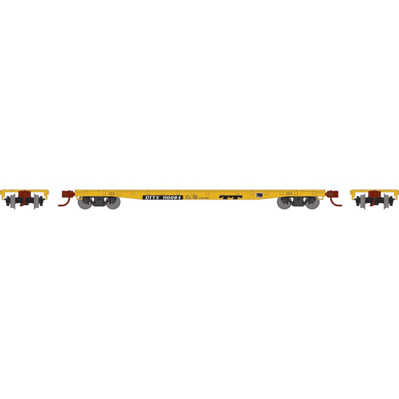 Athearn RTR 1598 N Scale 53' GSC Flatcar Trailer Train DTTX 110084
