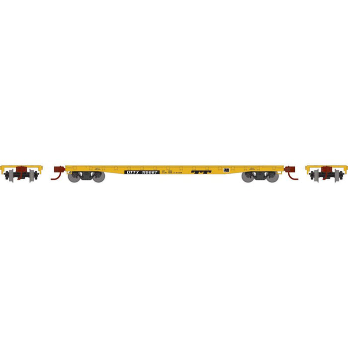 Athearn RTR 1599 N Scale 53' GSC Flatcar Trailer Train DTTX 110087