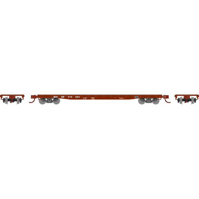 Athearn RTR 1600 N Scale 53' GSC Flatcar BNSF 576684
