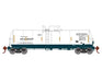 Athearn RTR 16400 HO Scale 16k Clay Slurry Tank Car Union UTLX 301577