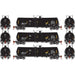 Athearn RTR 16407 HO Scale 16k Clay Slurry Tank Car Amoco AMOX 3 Pack