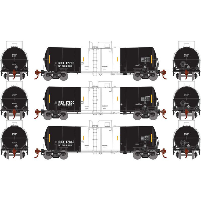 Athearn RTR 16410 HO Scale 16k Clay Slurry Tank Car Innophos IPBX 3 Pack
