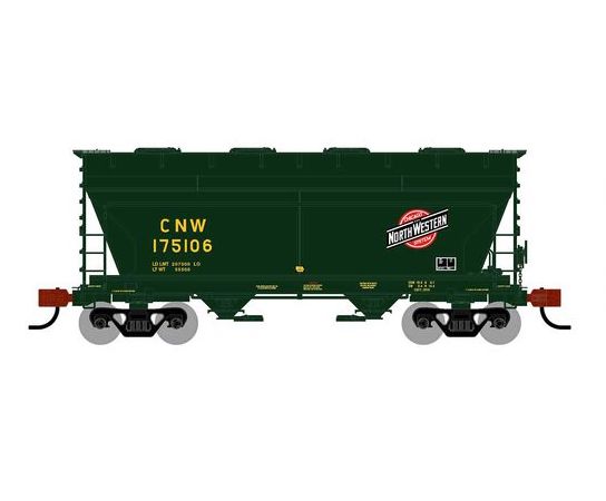 Athearn RTR 1678 HO Scale ACF 2970 Covered Hopper Chicago & North Western CNW 175106
