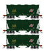 Athearn RTR 1679 HO Scale ACF 2970 Covered Hopper Chicago & North Western CNW 3-Pack