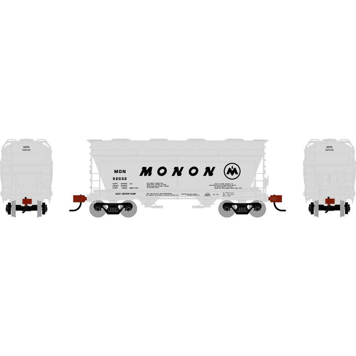 Athearn RTR 1686 HO Scale ACF 2970 Covered Hopper Monon 52032