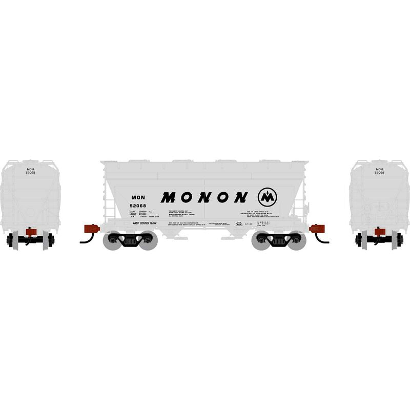 Athearn RTR 1687 HO Scale ACF 2970 Covered Hopper Monon 52068