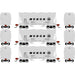 Athearn RTR 1688 HO Scale ACF 2970 Covered Hopper Monon 3-Pack