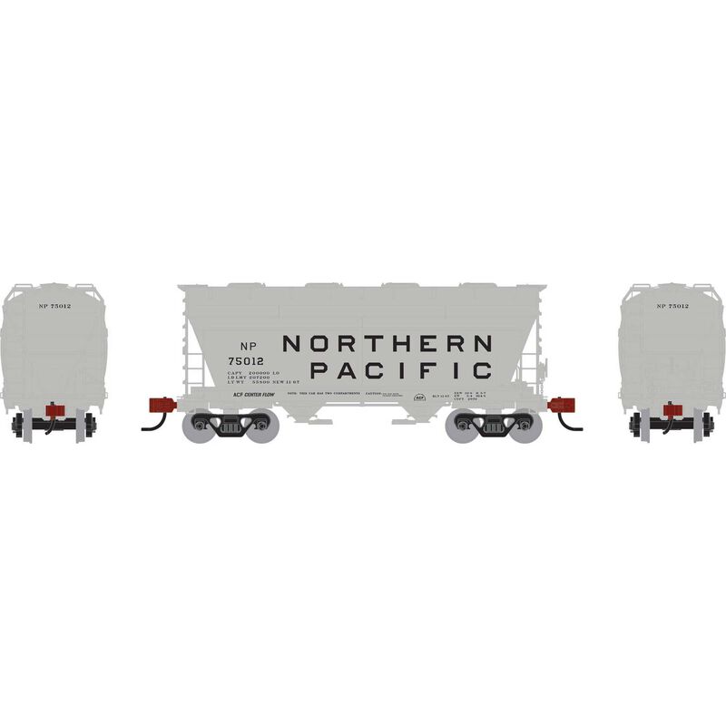 Athearn RTR 1690 HO Scale ACF 2970 Covered Hopper Northern Pacific NP 75012