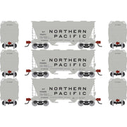 Athearn RTR 1691 HO Scale ACF 2970 Covered Hopper Northern Pacific NP 3-Pack