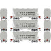 Athearn RTR 1691 HO Scale ACF 2970 Covered Hopper Northern Pacific NP 3-Pack