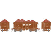 Athearn RTR 1695 HO Scale 26' Ore Car High Side w/Load Southern Pacific SP 34007