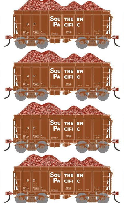 Athearn RTR 1696 HO Scale 26' Ore Car High Side w/Load Southern Pacific SP 4-Pack #1