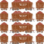 Athearn RTR 1697 HO Scale 26' Ore Car High Side w/Load Southern Pacific SP 4-Pack #2