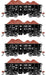 Athearn RTR 1699 HO Scale 26' Ore Car Low Side w/Load Union Pacific UP 4-Pack #1
