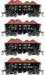 Athearn RTR 1700 HO Scale 26' Ore Car Low Side w/Load Union Pacific UP 4-Pack #2