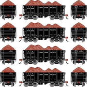 Athearn RTR 1702 HO Scale 26' Ore Car Low Side w/Load Canadian Pacific CP 4-Pack #1
