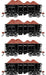 Athearn RTR 1702 HO Scale 26' Ore Car Low Side w/Load Canadian Pacific CP 4-Pack #1