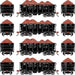 Athearn RTR 1706 HO Scale 26' Ore Car Low Side w/Load Pennsylvania PRR 4-Pack #2