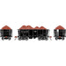 Athearn RTR 1707 HO Scale 26' Ore Car Low Side w/Load Nacionales de Mexico NdeM 130977