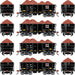 Athearn RTR 1711 HO Scale 26' Ore Car Low Side w/Load Cyprus Sierrita Corp CLMX 4-Pack #1