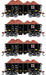 Athearn RTR 1711 HO Scale 26' Ore Car Low Side w/Load Cyprus Sierrita Corp CLMX 4-Pack #1