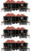 Athearn RTR 1712 HO Scale 26' Ore Car Low Side w/Load Cyprus Sierrita Corp CLMX 4-Pack #2