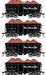 Athearn RTR 1714 HO Scale 26' Ore Car High Side w/Load Rio Grande DRGW 4-Pack #1