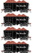 Athearn RTR 1715 HO Scale 26' Ore Car High Side w/Load Rio Grande DRGW 4-Pack #2