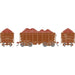 Athearn RTR 1716 HO Scale 26' Ore Car High Side w/Load Data Only Brown