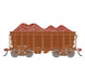 Athearn RTR 1716 HO Scale 26' Ore Car High Side w/Load Data Only Brown