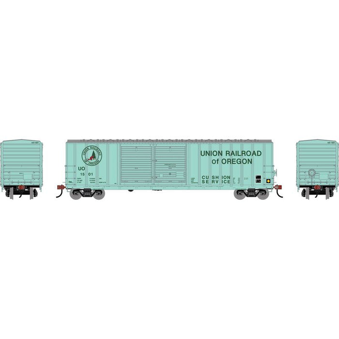 Athearn RTR 1743 HO Scale 50' FMC 5077 DBL Door Boxcar Union Railroad of Oregon UO 1501