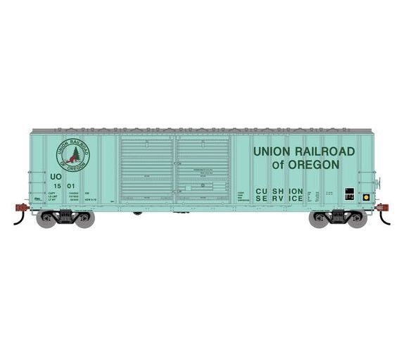 Athearn RTR 1743 HO Scale 50' FMC 5077 DBL Door Boxcar Union Railroad of Oregon UO 1501