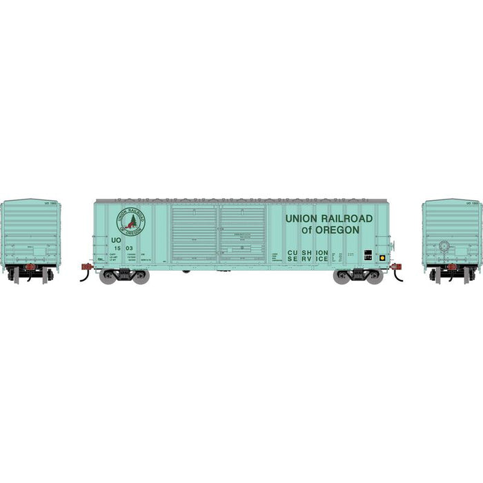 Athearn RTR 1744 HO Scale 50' FMC 5077 DBL Door Boxcar Union Railroad of Oregon UO 1503