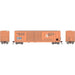 Athearn RTR 1754 HO Scale 50' FMC 5347 DBL Door Boxcar Lamoille Valley LVRC 4213 Primed for Grime