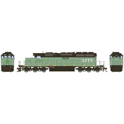 Athearn RTR 1804 HO Scale EMD SD40-2 Helm Leasing HLCX 8070 DC Primed for Grime