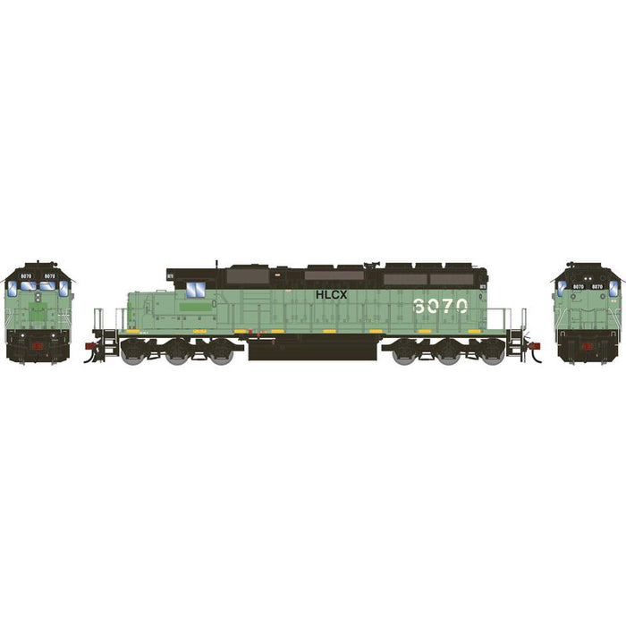 Athearn RTR 1804 HO Scale EMD SD40-2 Helm Leasing HLCX 8070 DC Primed for Grime