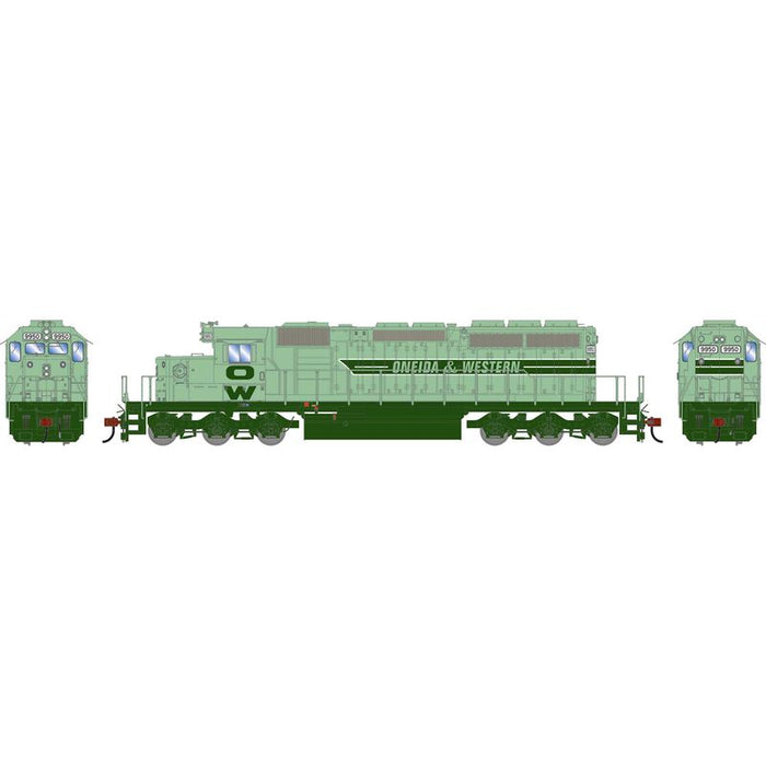 Athearn RTR 1805 HO Scale EMD SD40-2 Oneida & Western OWTX 9950 DC