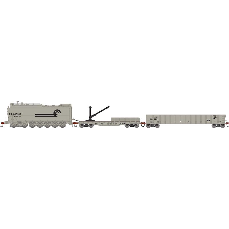 Athearn RTR 1818 HO Scale Maintenance of Way 3-Car Set Conrail CR