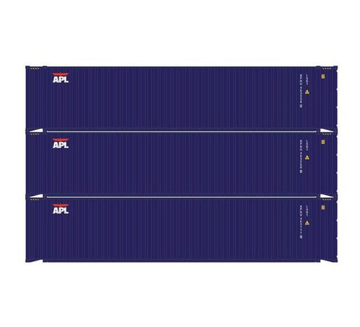 Athearn RTR 1830 HO Scale 45' Container APL APHU 3-Pack
