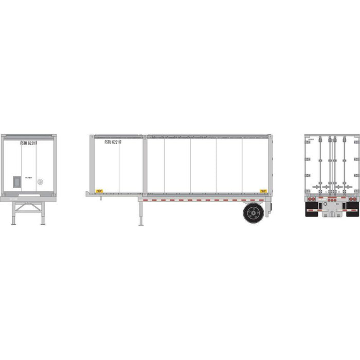 Athearn RTR 1838 HO Scale 28' Container and Chassis Fastrac Intermodal #1