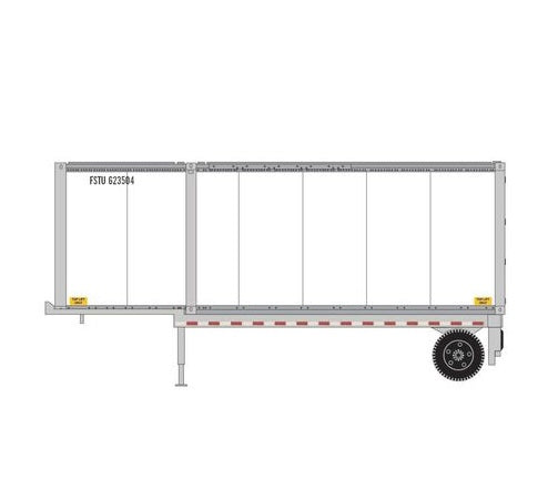 Athearn RTR 1839 HO Scale 28' Container and Chassis Fastrac Intermodal #2