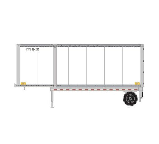 Athearn RTR 1840 HO Scale 28' Container and Chassis Fastrac Intermodal #3