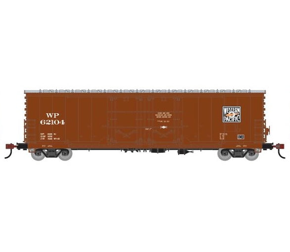 Athearn RTR 1847 HO Scale 50' Evans Double Door Boxcar Western Pacific WP 62104