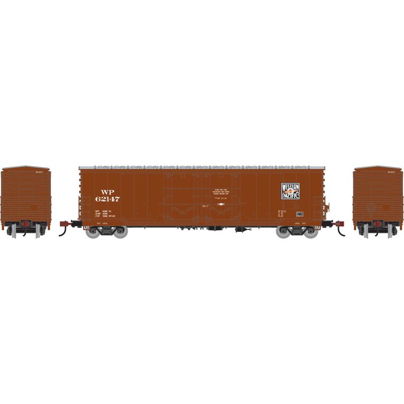 Athearn RTR 1848 HO Scale 50' Evans Double Door Boxcar Western Pacific WP 62147