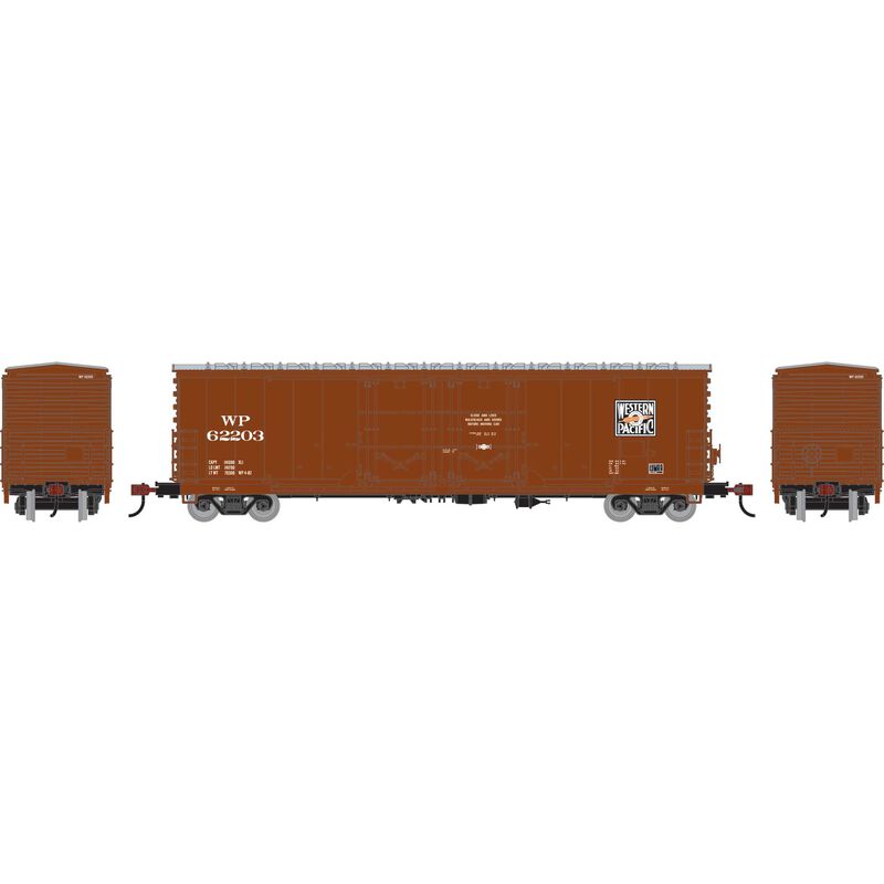 Athearn RTR 1849 HO Scale 50' Evans Double Door Boxcar Western Pacific WP 62203