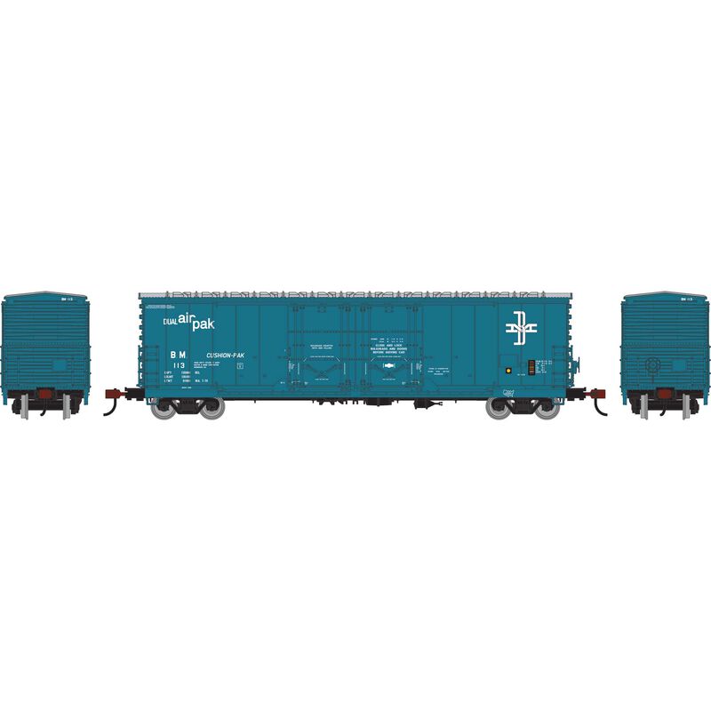 Athearn RTR 1852 HO Scale 50' Evans Double Door Boxcar Boston & Maine B&M 113