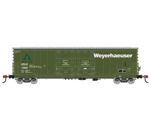 Athearn RTR 1853 HO Scale 50' Evans Double Door Boxcar Weyerhaeuser USLX 13063