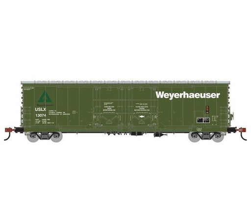 Athearn RTR 1854 HO Scale 50' Evans Double Door Boxcar Weyerhaeuser USLX 13074