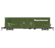 Athearn RTR 1855 HO Scale 50' Evans Double Door Boxcar Weyerhaeuser USLX 13081