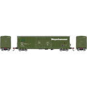 Athearn RTR 1855 HO Scale 50' Evans Double Door Boxcar Weyerhaeuser USLX 13081